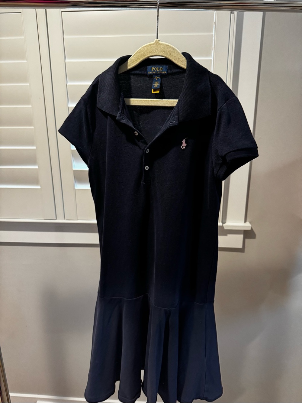 Polo by Ralph Lauren Navy Polo Dress with Pink Pony